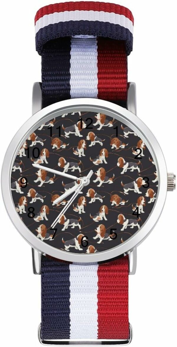 Beagle Dogs Unisex Watch Lightweight Breathable Woven Nylon 1.jpg