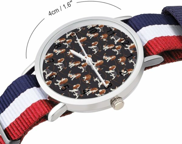 Beagle Dogs Unisex Watch Lightweight Breathable Woven Nylon 2.jpg