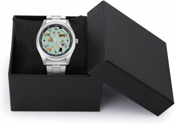 Chihuahua Dogs Cute Mint Coffee Classic Watches 3.jpg