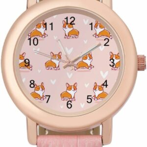 Cute Corgi Pet Fashion Casual Watch 1.jpg
