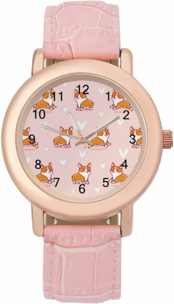 Cute Corgi Pet Fashion Casual Watch 1.jpg