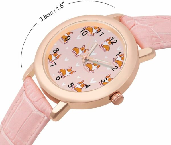 Cute Corgi Pet Fashion Casual Watch 2.jpg