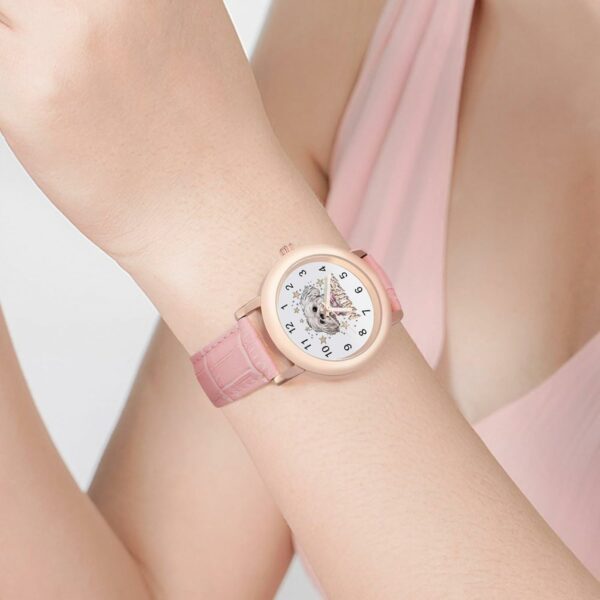 Cute Maltese Dog Fashion Watch Pink 4.jpg